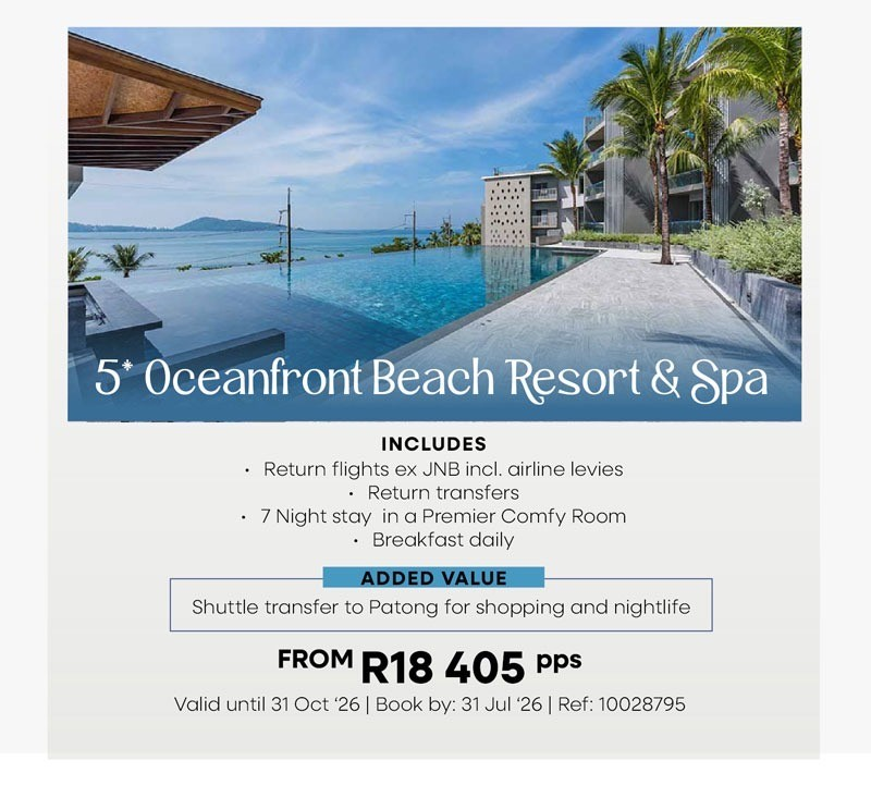Thailand — 5★ Oceanfront Beach Resort & Spa