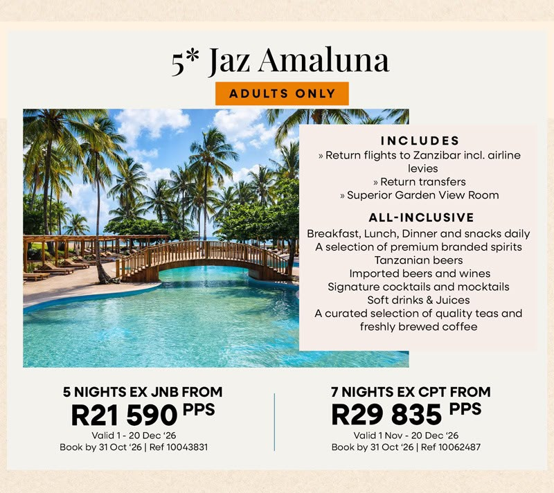 Zanzibar — Adults only — 5★ Jaz Amaluna