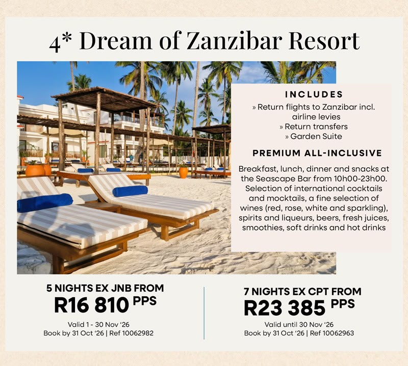Zanzibar — Premium all-inclusive — 4★ Dream of Zanzibar Resort