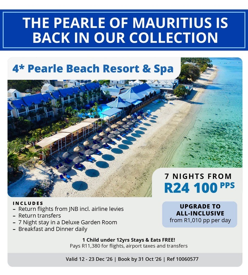 Mauritius — December Holiday — 4★ Pearle Beach Resort & Spa