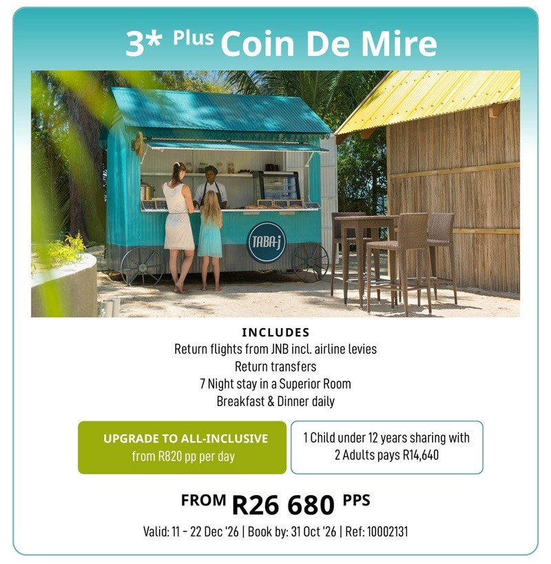 Mauritius — December Holiday — 3★ Plus Coin De Mire