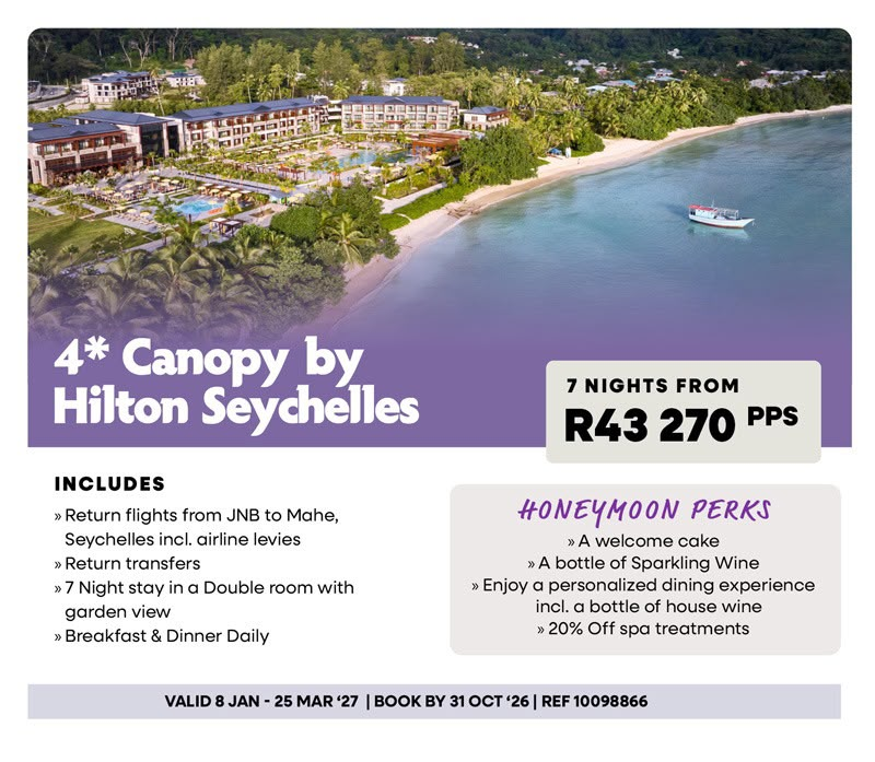 Seychelles — Honeymoon — 4★ Canopy by Hilton Seychelles